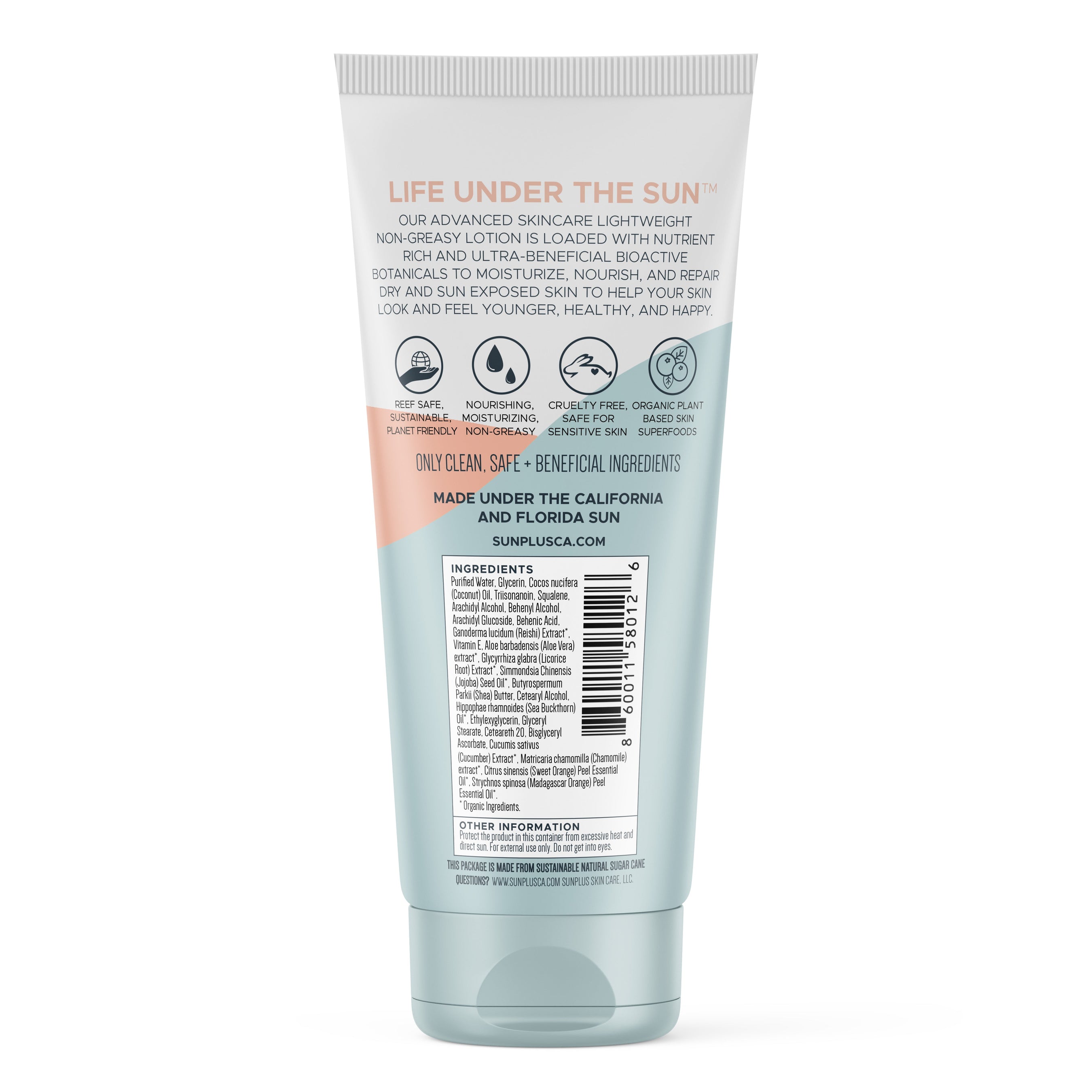 Nourishing and Rejuvenating Solar Repair Lotion with Squalene, Aloe, Sea Buckthorn, and Licorice Root
